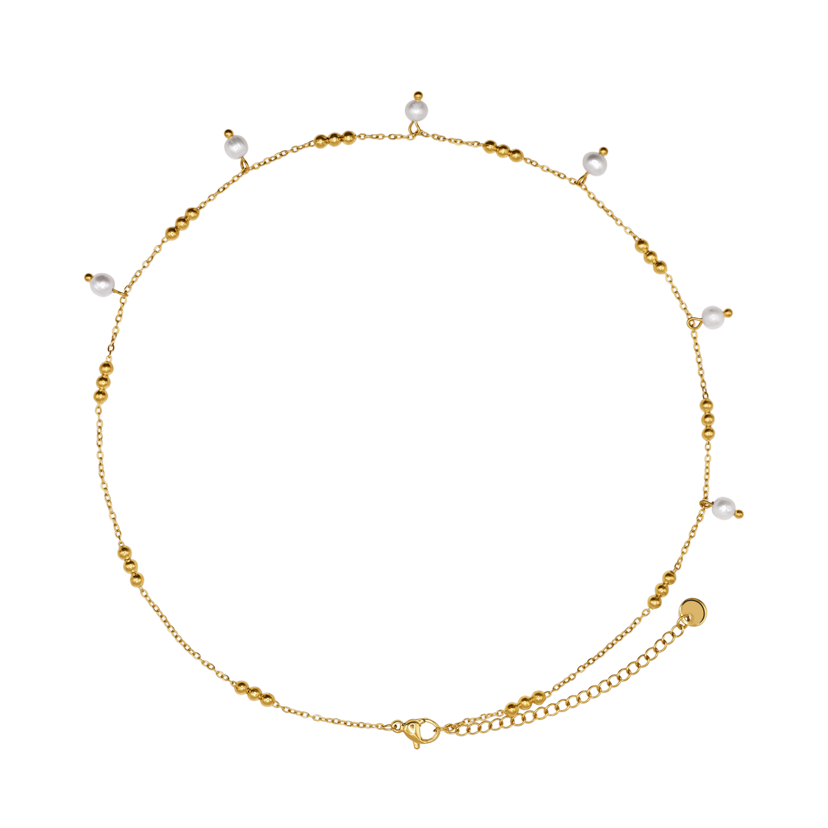 Halskette Damen Gold Oda in Gold mit Geschenkbox