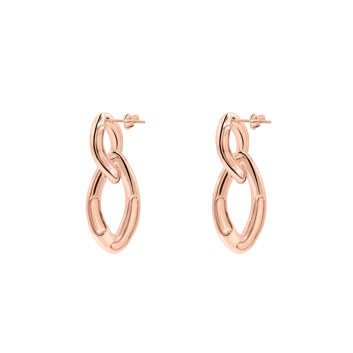 Ohrringe Damen Edelstahl Aitana in Rosé in der Heideman Geschenkbox