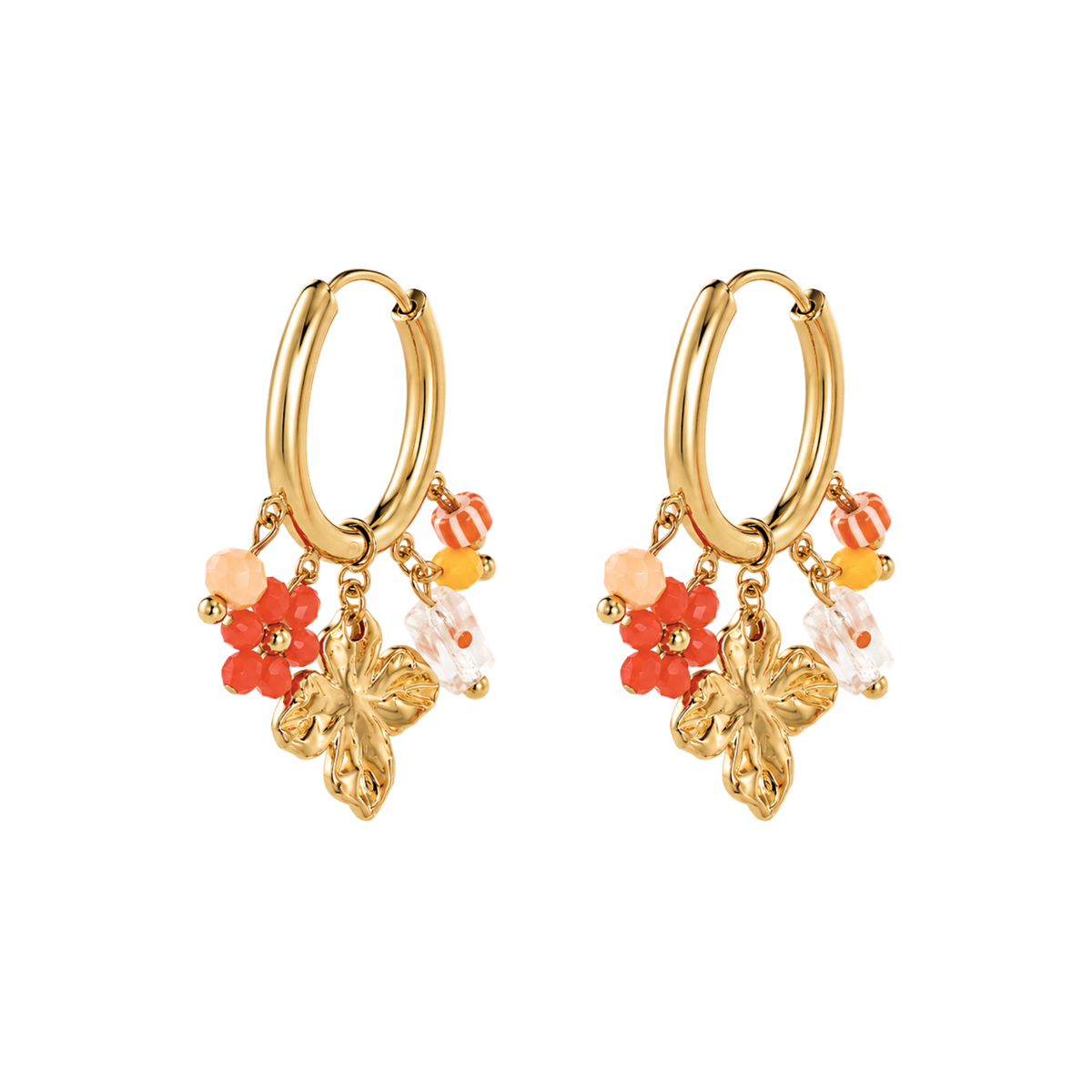 Ohrringe Damen Gold Nayra goldfarben - Geschenkbox