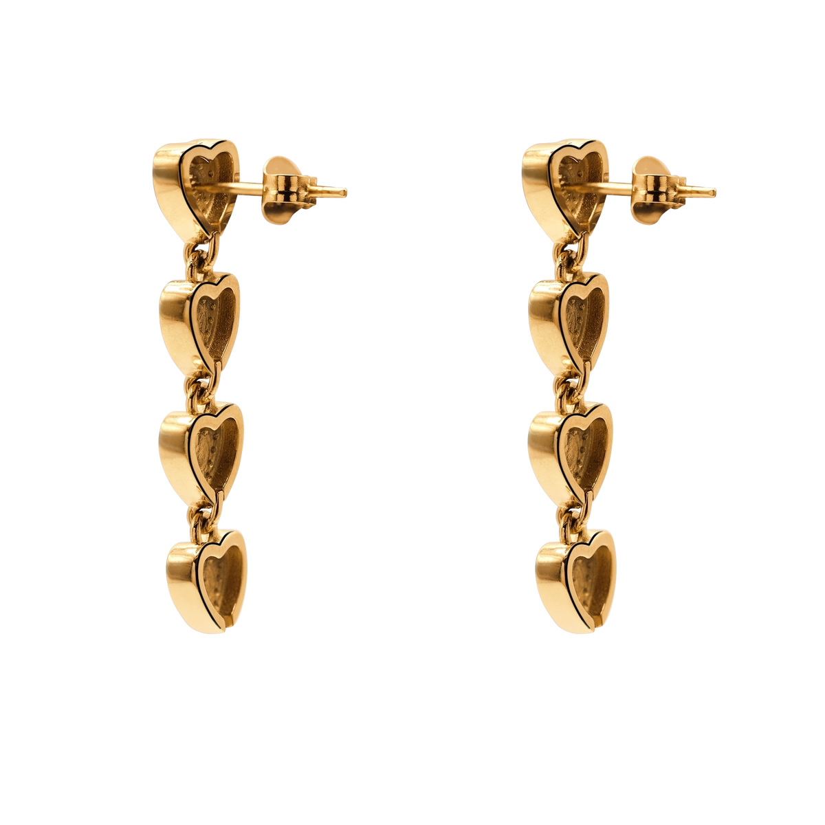 Ohrringe Damen Edelstahl Valencia in Gold - in der Geschenkbox
