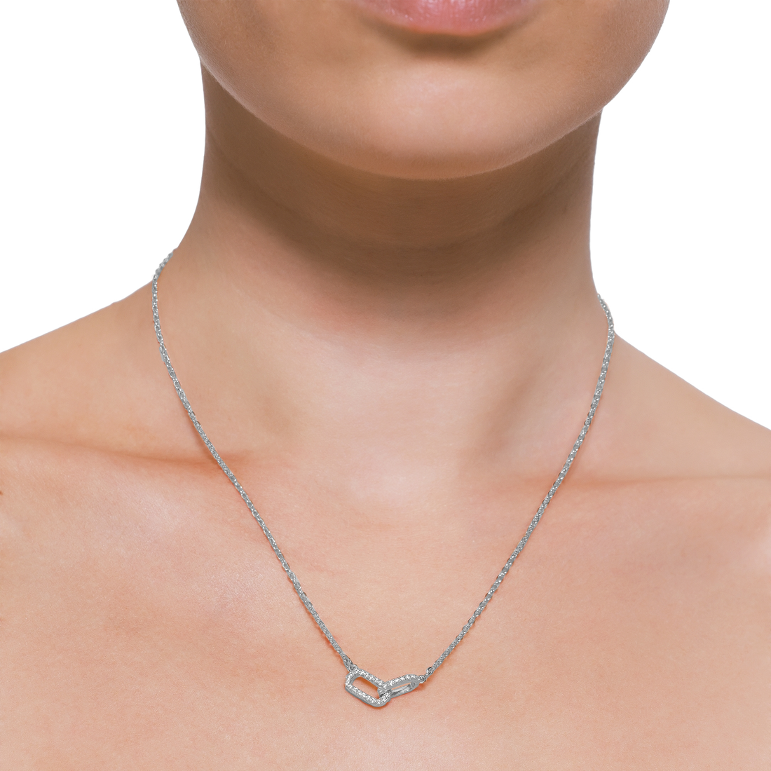 Elegante Silberkette mit Herzanhänger für Damen