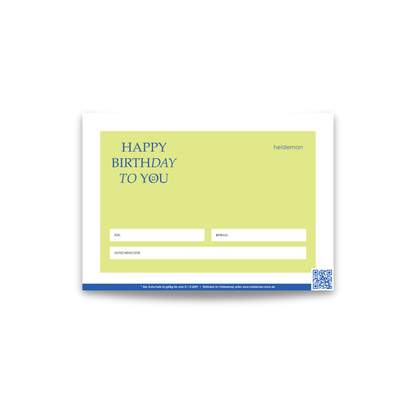 Digitaler Geschenk-Gutschein