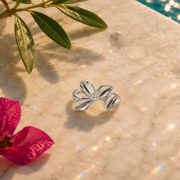 Flora Ring · Silber
