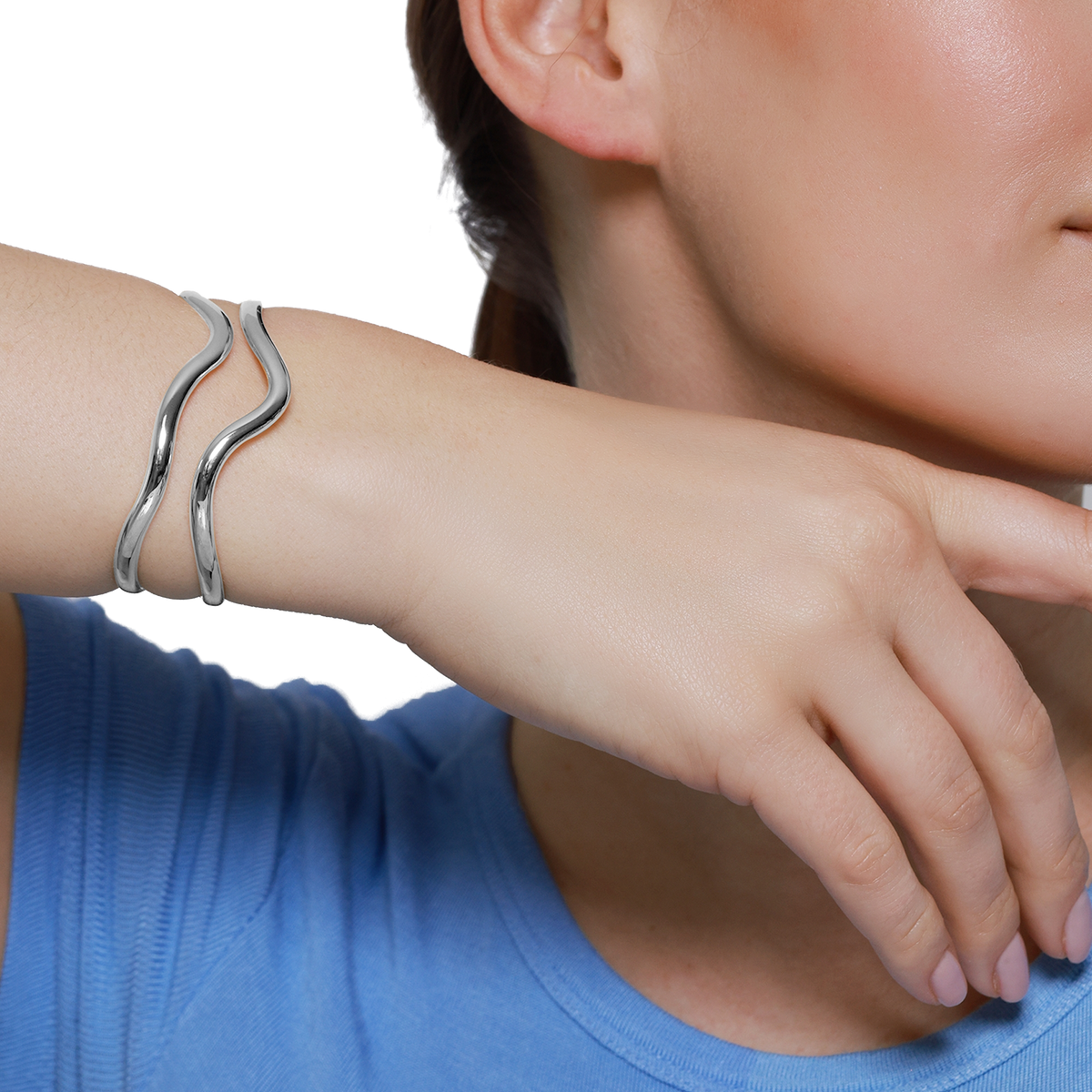 Armreif Damen Silber Moana Detailansicht
