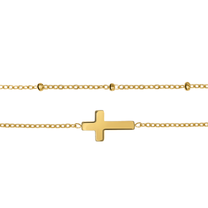 Armband Damen Gold Estelle in Gold Karabinerverschluss im Detail