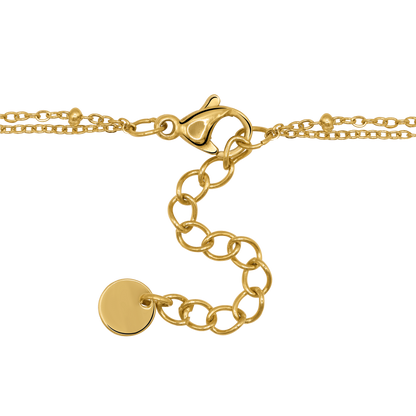 Armband Damen Gold Estelle in Gold stilvoll zum Outfit gestylt