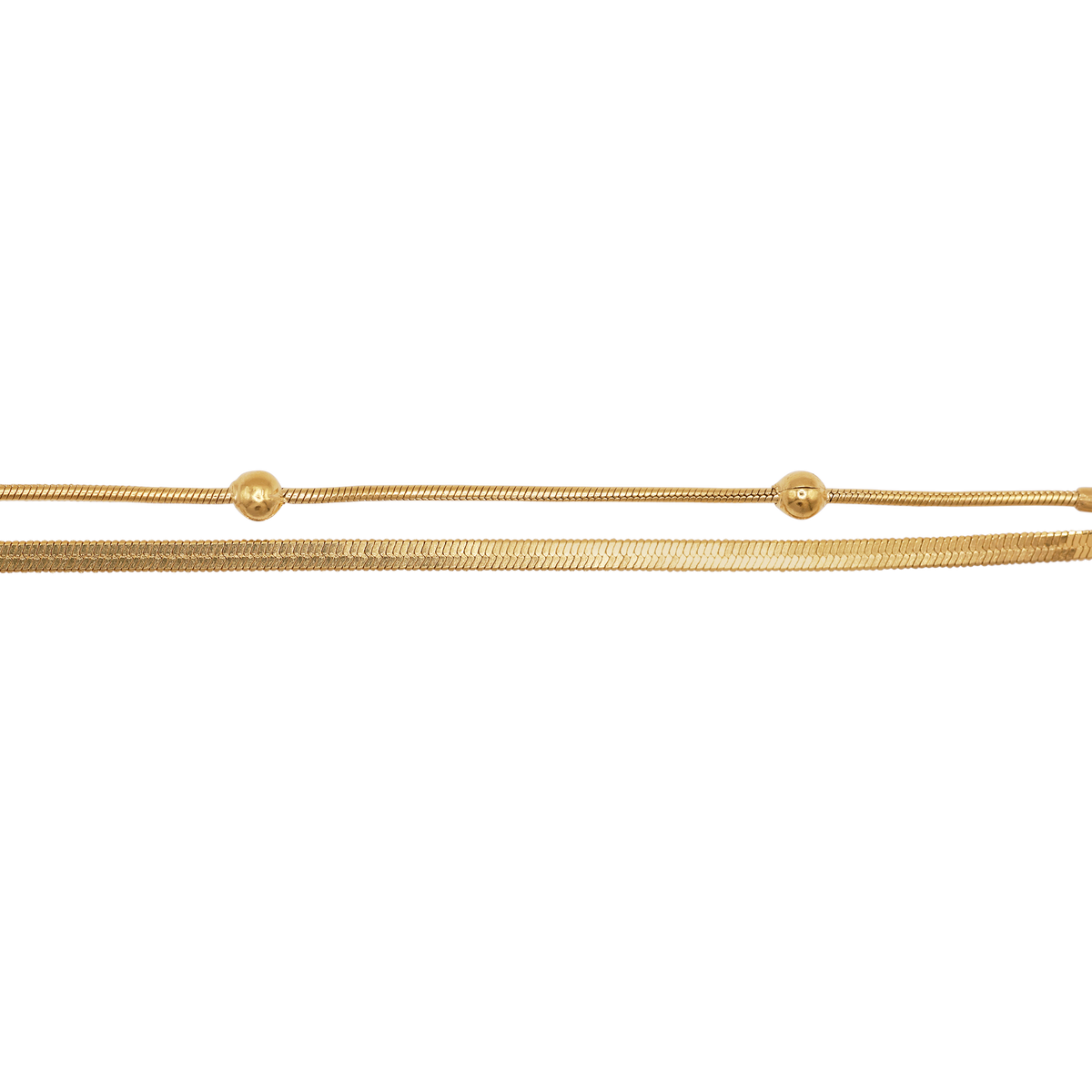 Armband Damen Gold Medea in Gold Karabinerverschluss im Detail