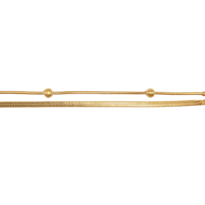 Armband Damen Gold Medea in Gold Karabinerverschluss im Detail
