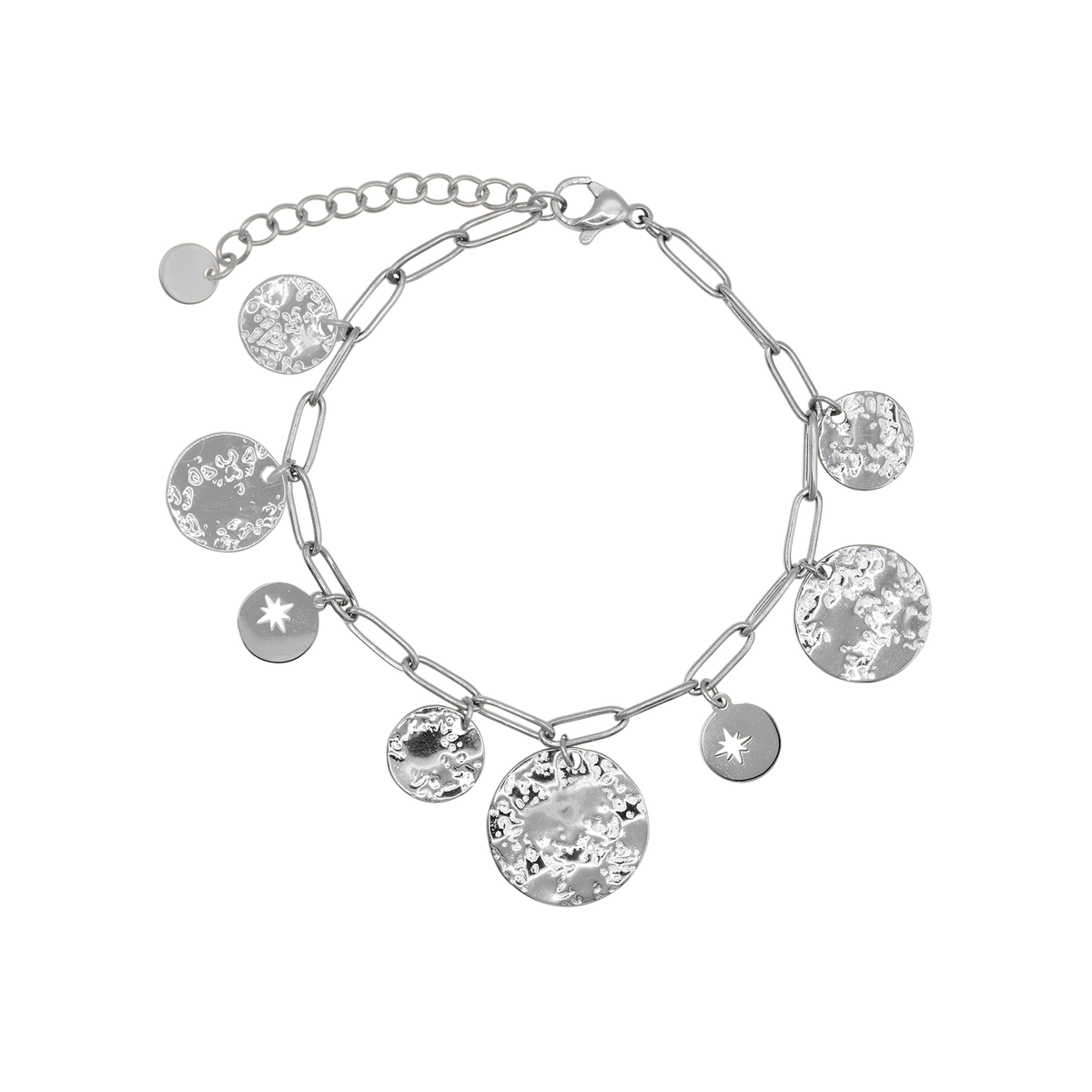 Armband Damen Edelstahl Selene Silber Produktansicht