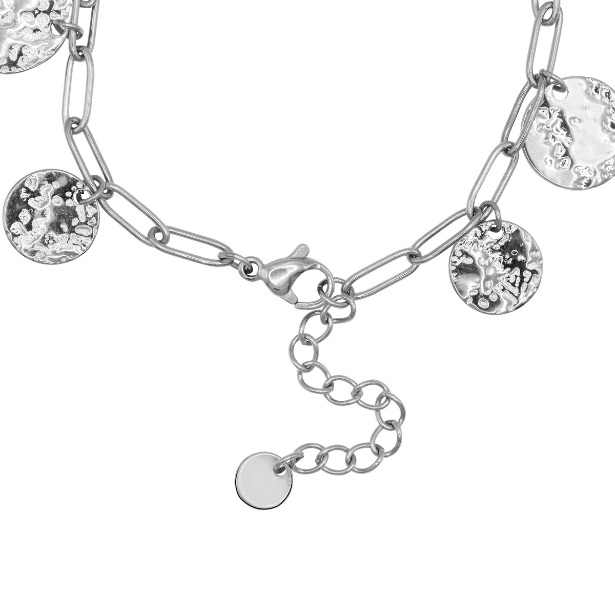 Armband Damen Edelstahl Selene Silber gestylt im Look