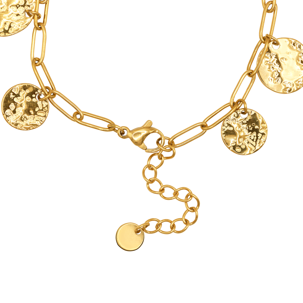 Armband Damen Edelstahl Selene Gold gestylt im Look