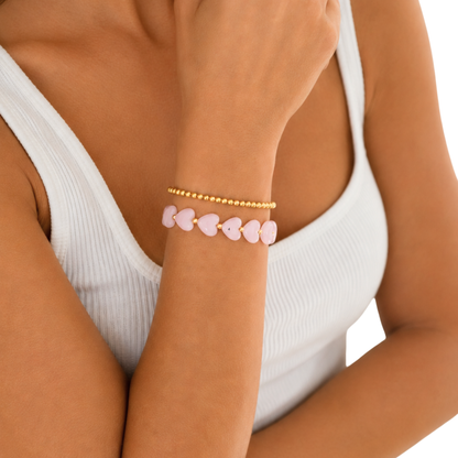Armband Damen Gold Ariadne - getragen am Handgelenk