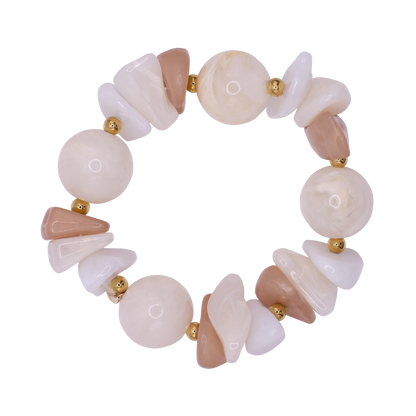 Armband Damen Edelstahl Hekla in Gold mit Stein Silk - Produktbild