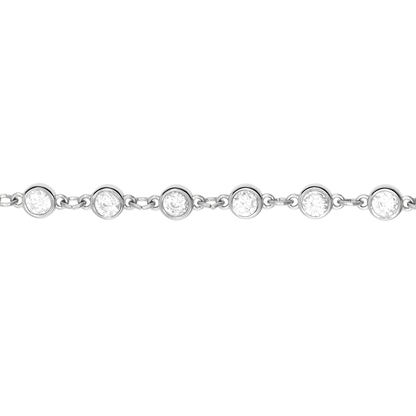 Armband Damen Edelstahl Rosalie in Silber - Detailansicht von Karabinerverschluss und Verlaengerung