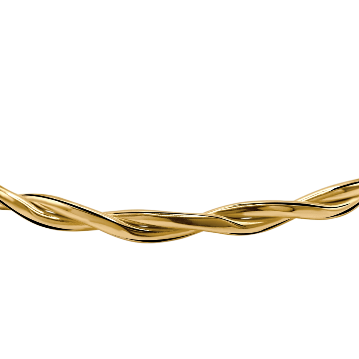 Armband Damen Edelstahl Lotti in Gold - offene Enden der Armspange