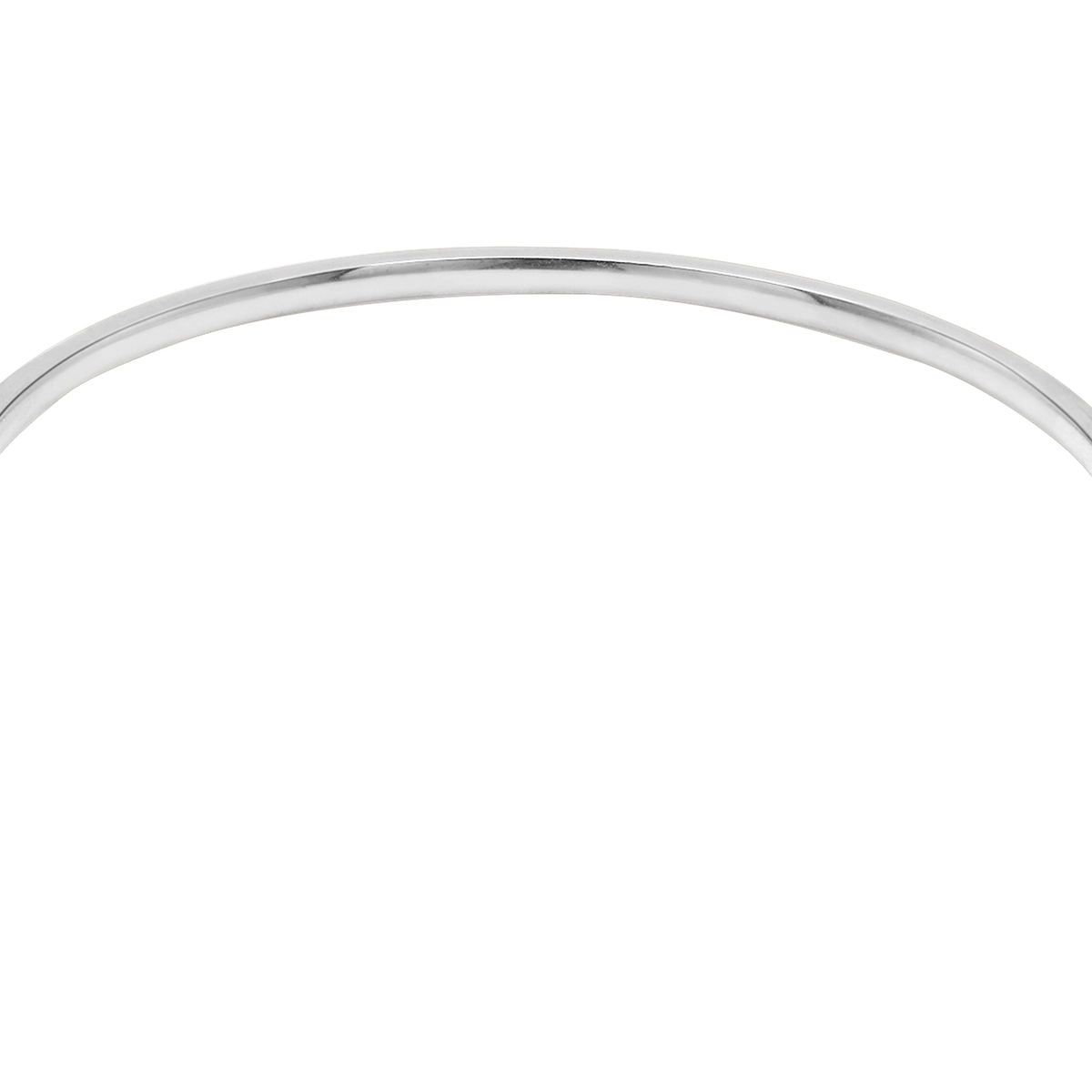 Armband Damen Edelstahl Aerin in Silber - Detail des schmalen Armreifs