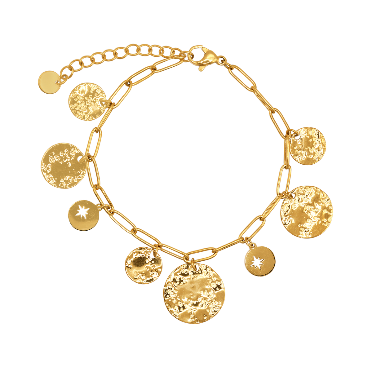 Fußkettchen Damen Gold Selene in Gold Produktansicht