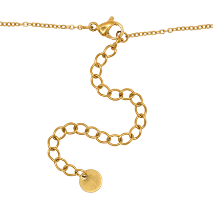 Fußkettchen Damen Gold Lark in Gold Karabinerverschluss im Detail