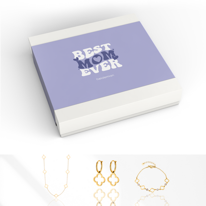 Geschenkbox BEST MOM Kleeblatt