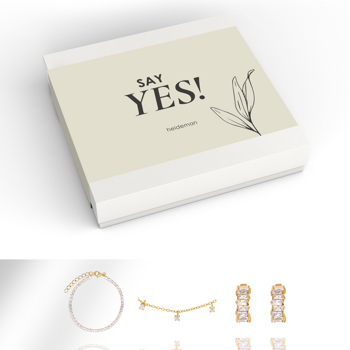 Geschenkbox Say Yes Stein