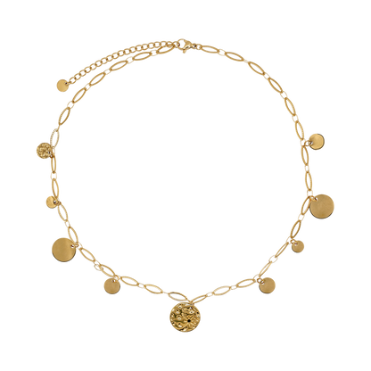 Halskette Damen Gold Selene in Gold Karabinerverschluss im Detail