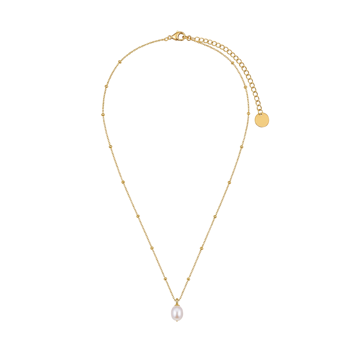 Halskette Damen Gold Camille in Gold Karabinerverschluss im Detail