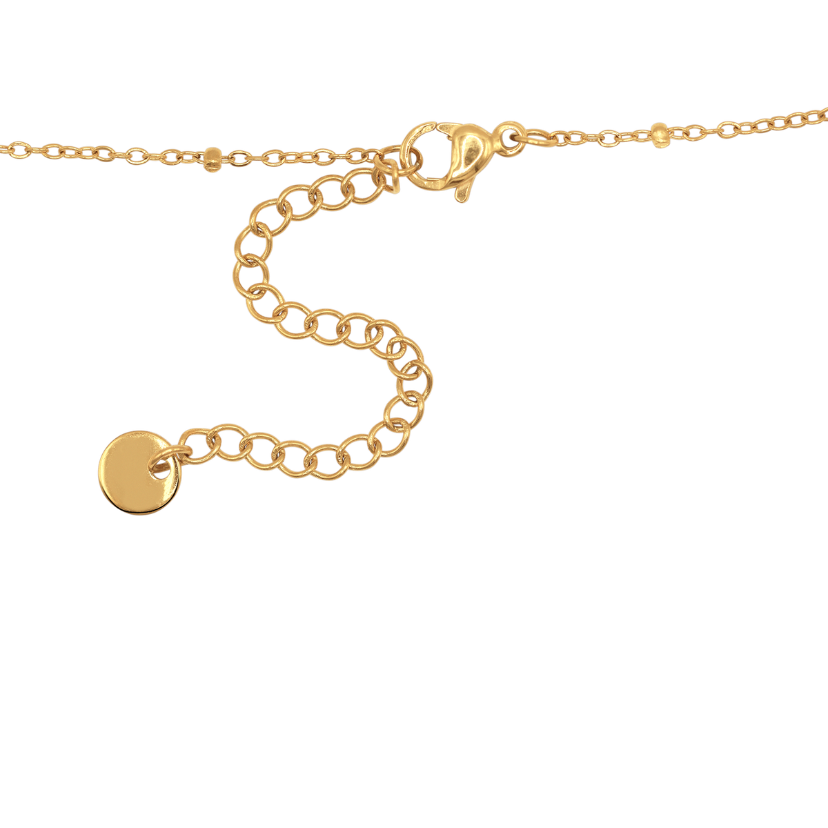 Halskette Damen Gold Camille in Gold stilvoll zum Outfit gestylt