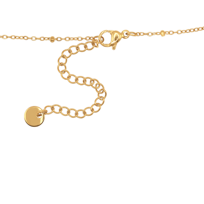 Halskette Damen Gold Camille in Gold stilvoll zum Outfit gestylt