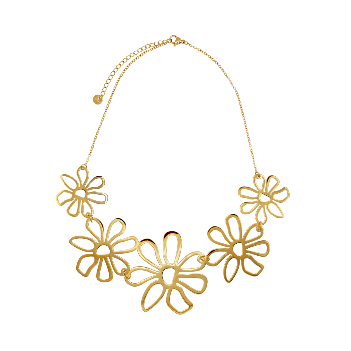 Halskette Damen Gold Arna in Gold Karabinerverschluss im Detail