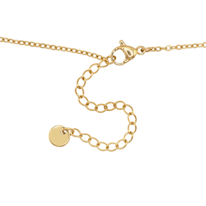 Halskette Damen Gold Arna in Gold stilvoll zum Outfit gestylt
