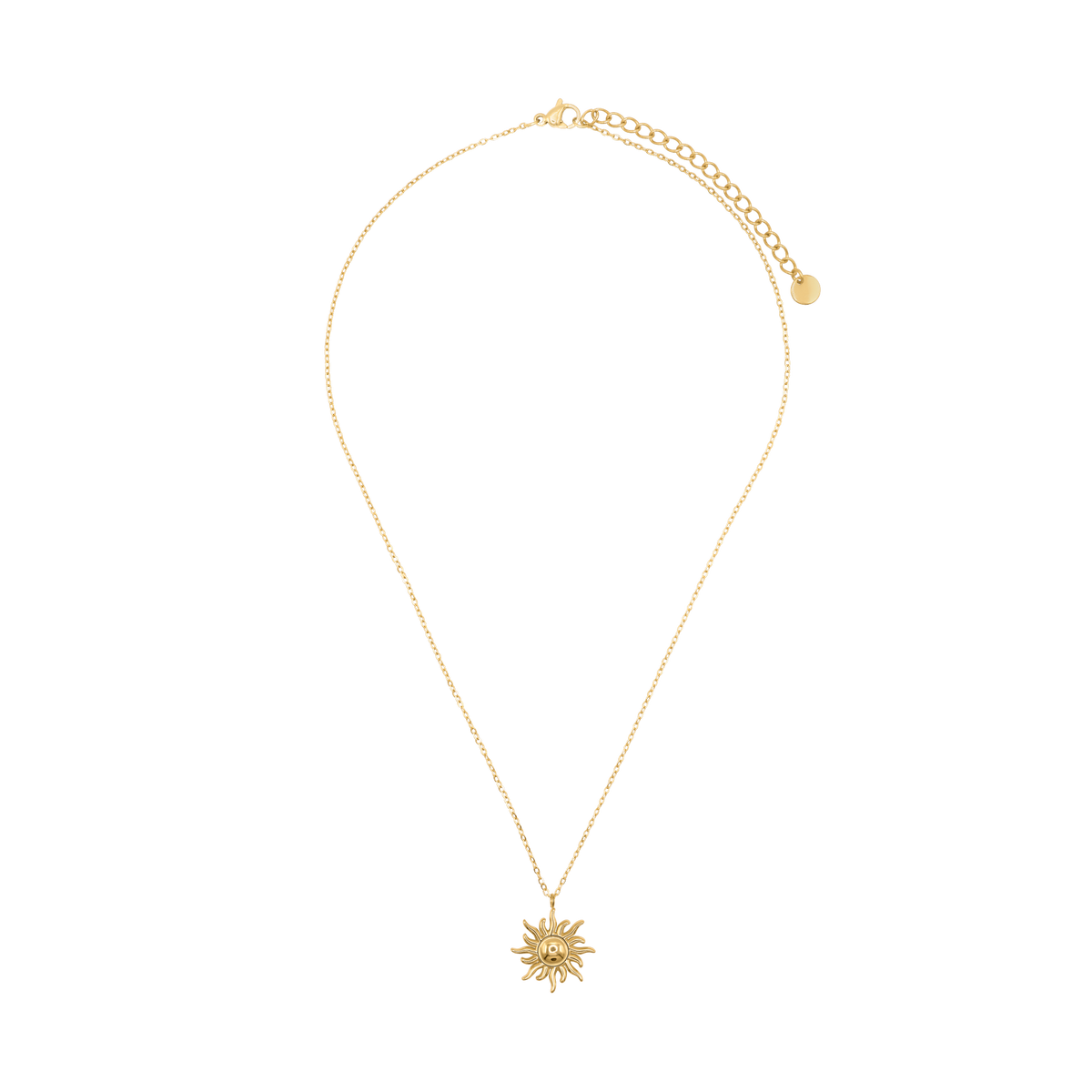 Halskette Damen Gold Halla in Gold Karabinerverschluss im Detail