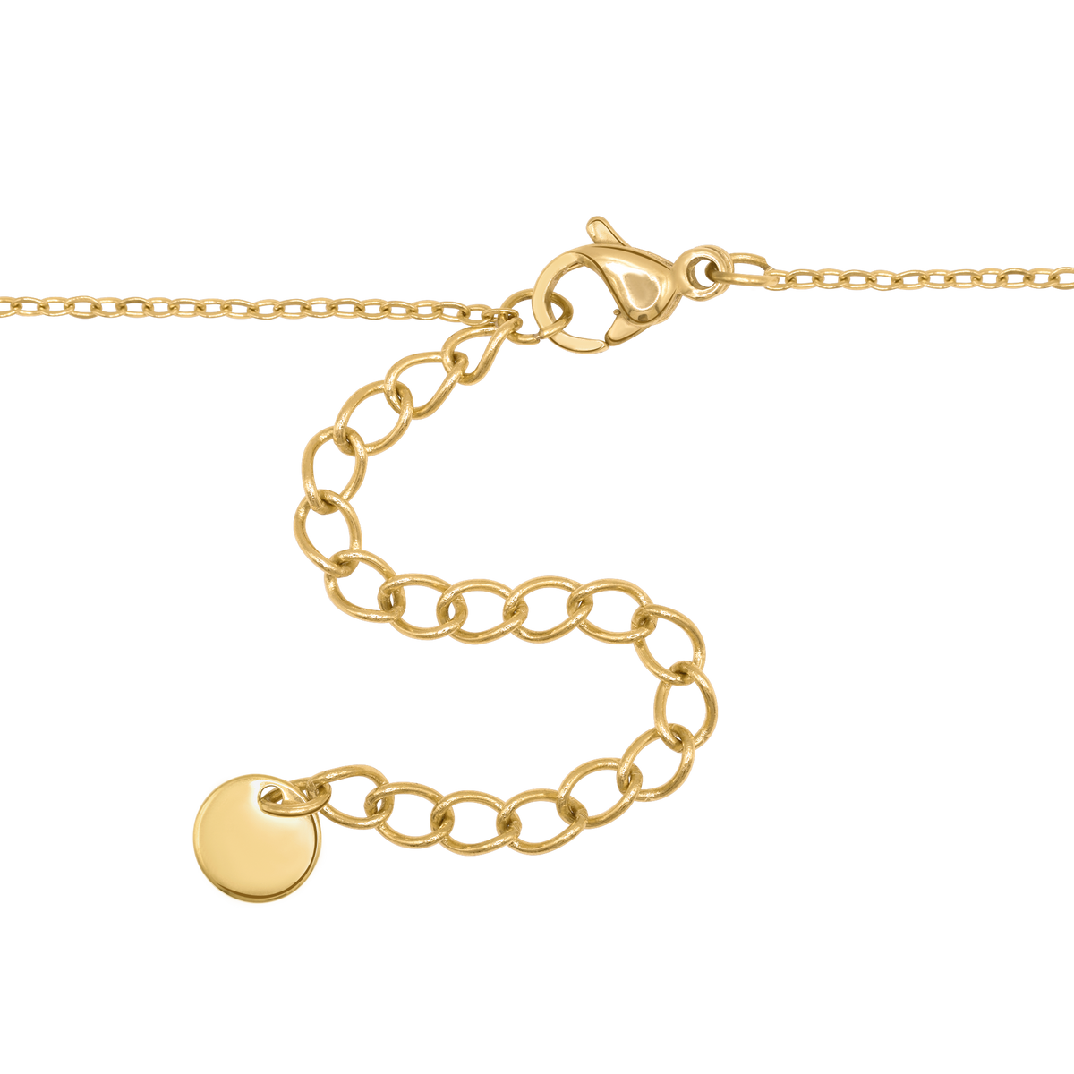 Halskette Damen Gold Halla in Gold stilvoll zum Outfit gestylt