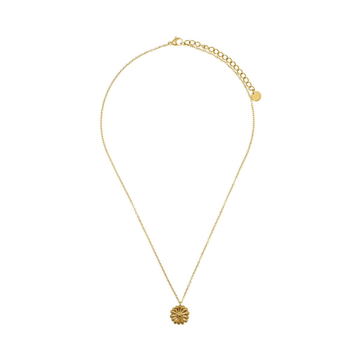 Halskette Damen Gold Moa in Gold Karabinerverschluss im Detail