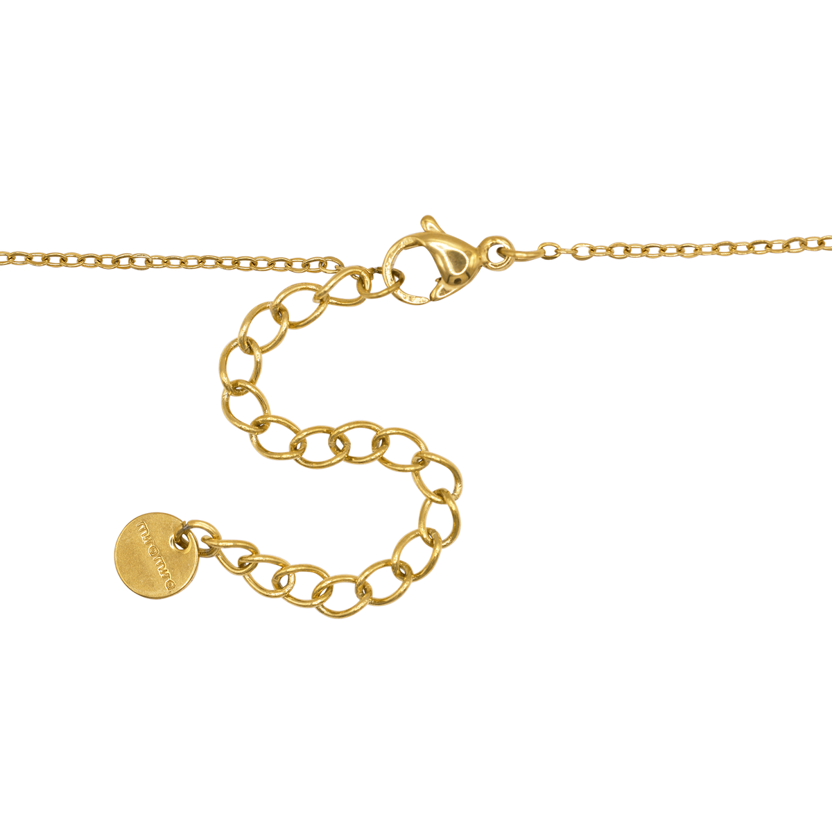 Halskette Damen Gold Moa in Gold stilvoll zum Outfit gestylt