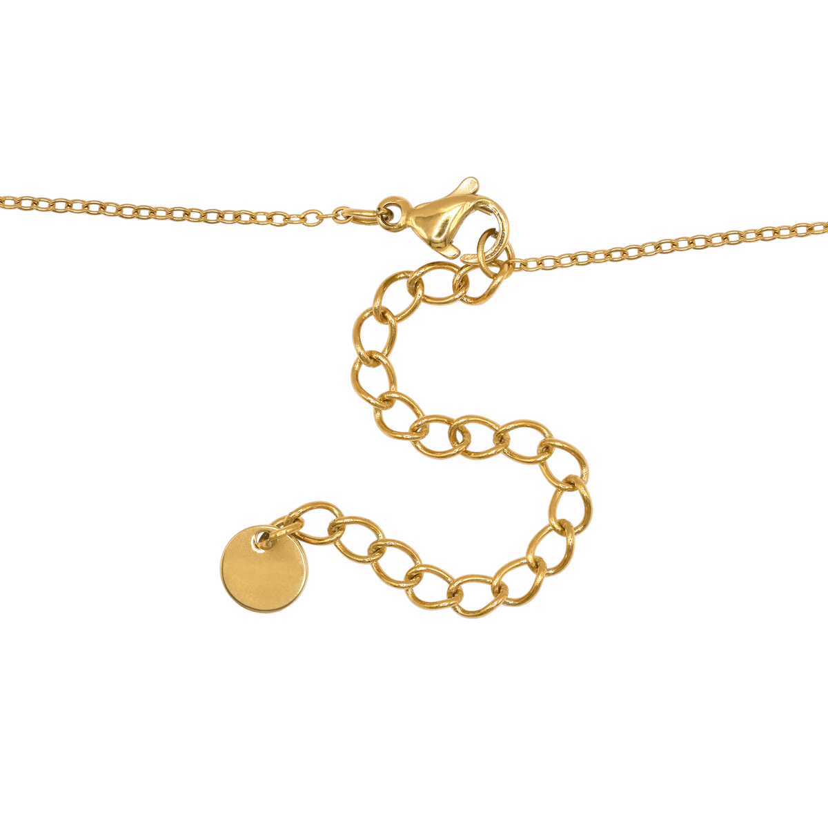 Halskette Damen Gold Nanna in Gold stilvoll zum Outfit gestylt