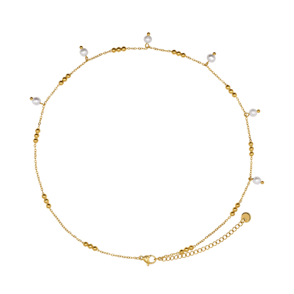 Halskette Damen Gold Oda in Gold mit Geschenkbox