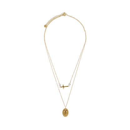 Halskette Damen Gold Vittoria in Gold, Detailansicht des Karabinerverschlusses