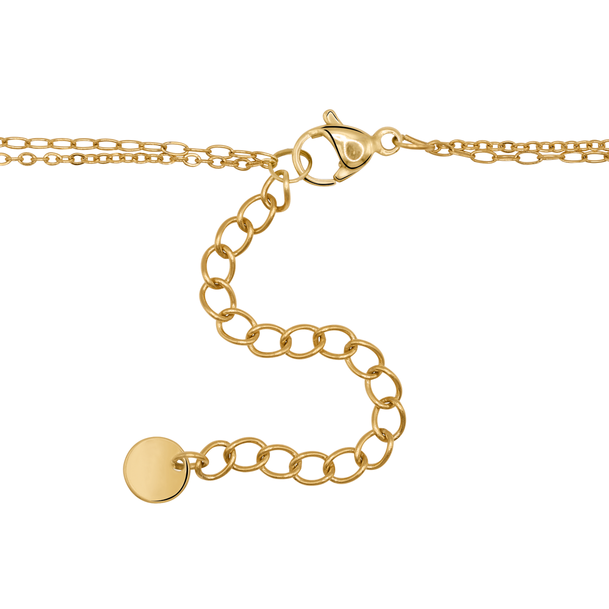 Halskette Damen Gold Vittoria in Gold, stilvoll gestylt zu einem Outfit