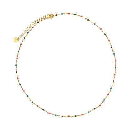 Halskette Damen Gold Danica in Gold, Detailansicht des Karabinerverschlusses