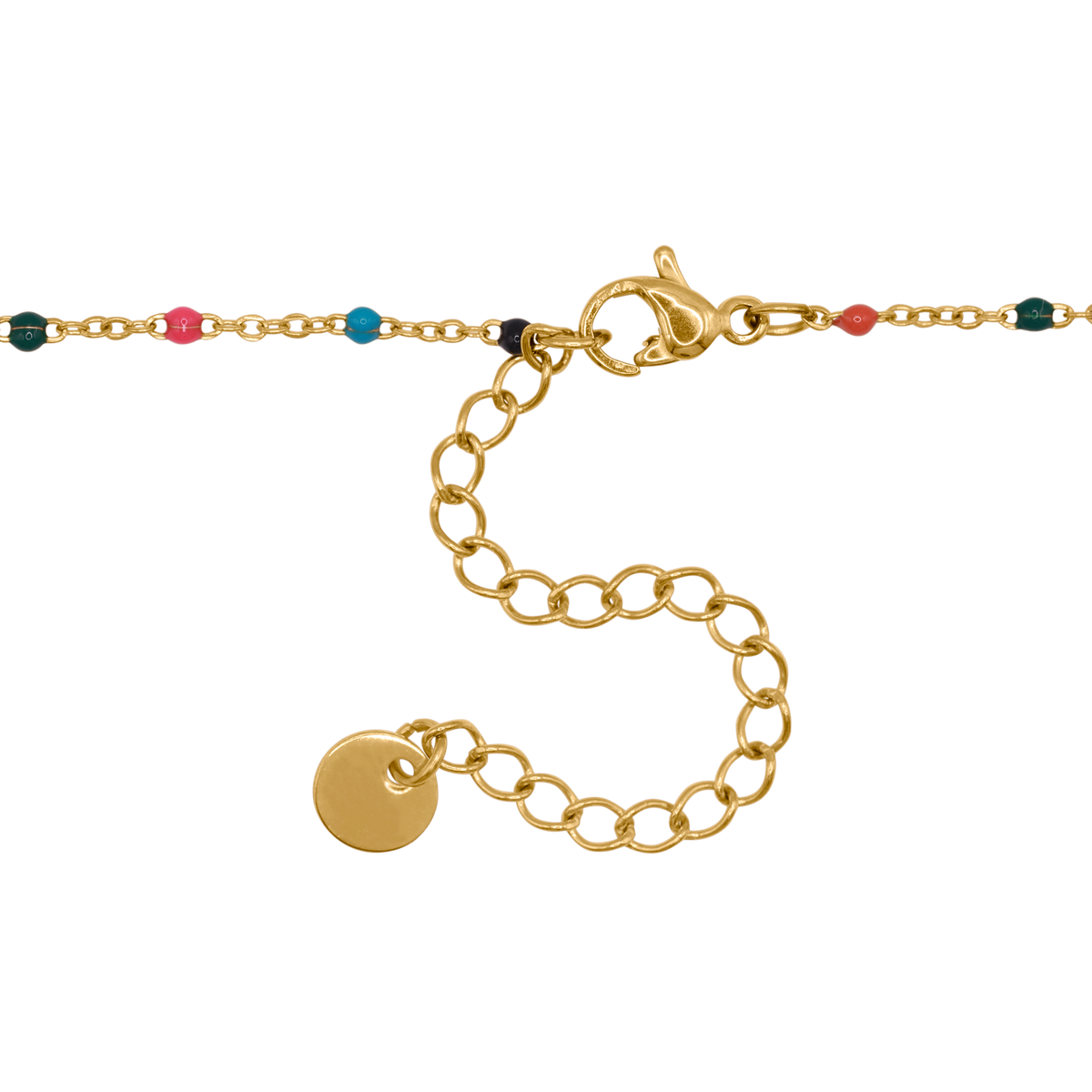 Halskette Damen Gold Danica in Gold, stilvoll gestylt zu einem Outfit