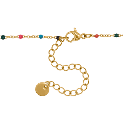 Halskette Damen Gold Danica in Gold, stilvoll gestylt zu einem Outfit