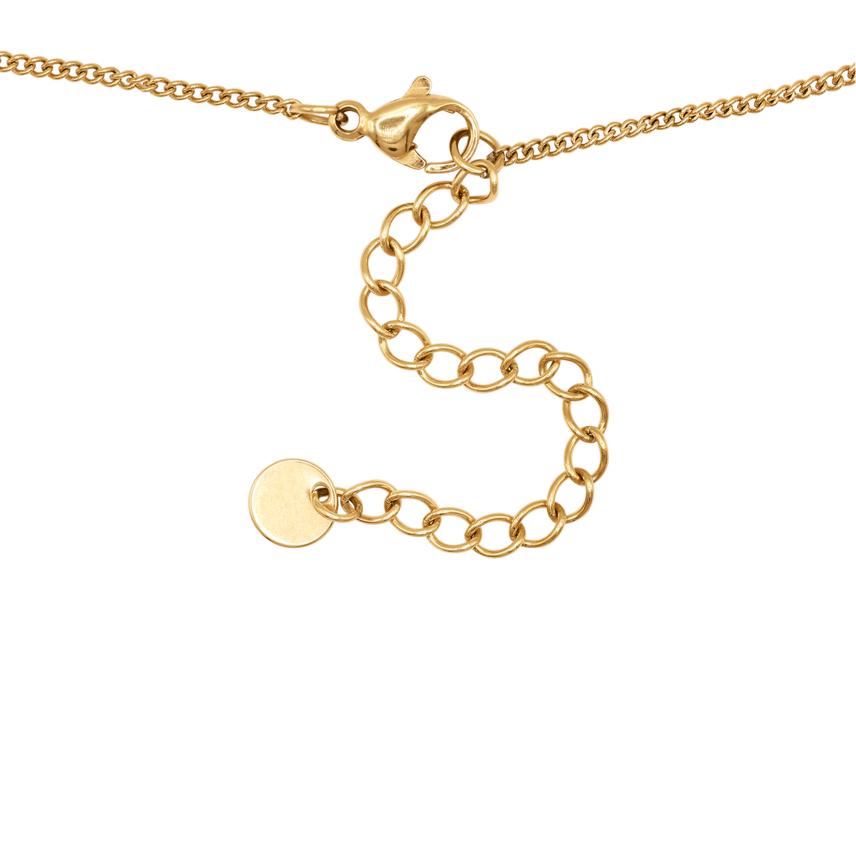 Halskette Damen Gold Amaris in Gold, stilvoll gestylt zu einem Outfit
