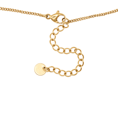 Halskette Damen Gold Amaris in Gold, stilvoll gestylt zu einem Outfit