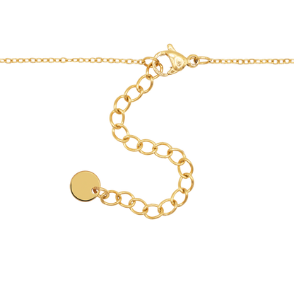 Halskette Damen Gold Fauna in Gold, stilvoll gestylt zu einem Outfit