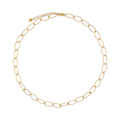Halskette Damen Gold Isleen in Gold, Detailansicht des Karabinerverschlusses