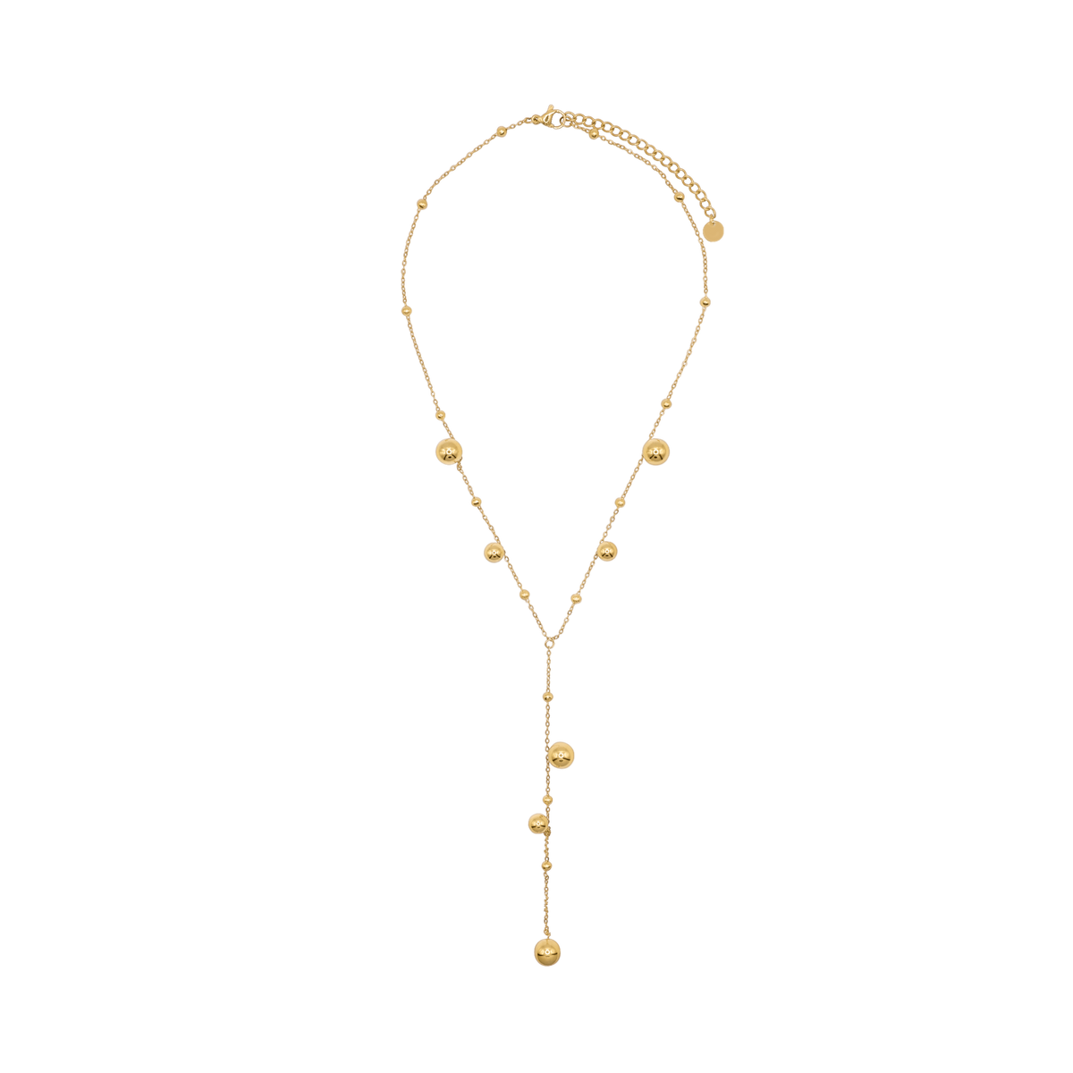 Halskette Damen Gold Melia in Gold, Detailansicht des Karabinerverschlusses