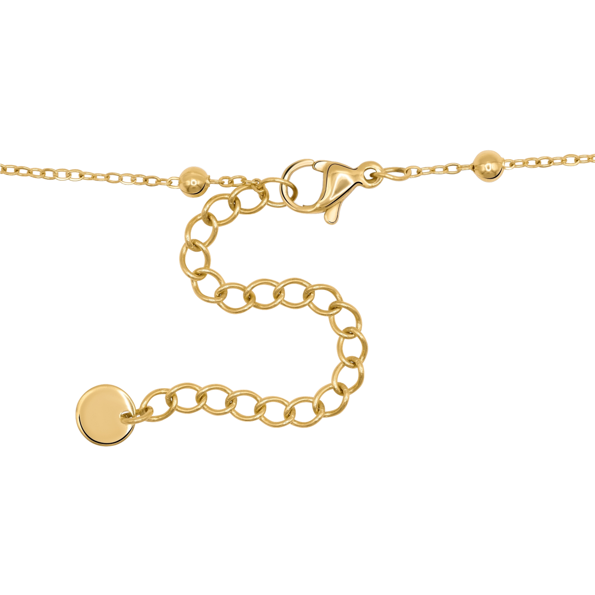 Halskette Damen Gold Melia in Gold, stilvoll gestylt zu einem Outfit