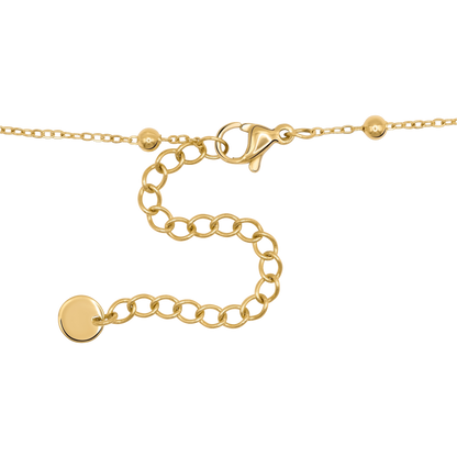 Halskette Damen Gold Melia in Gold, stilvoll gestylt zu einem Outfit