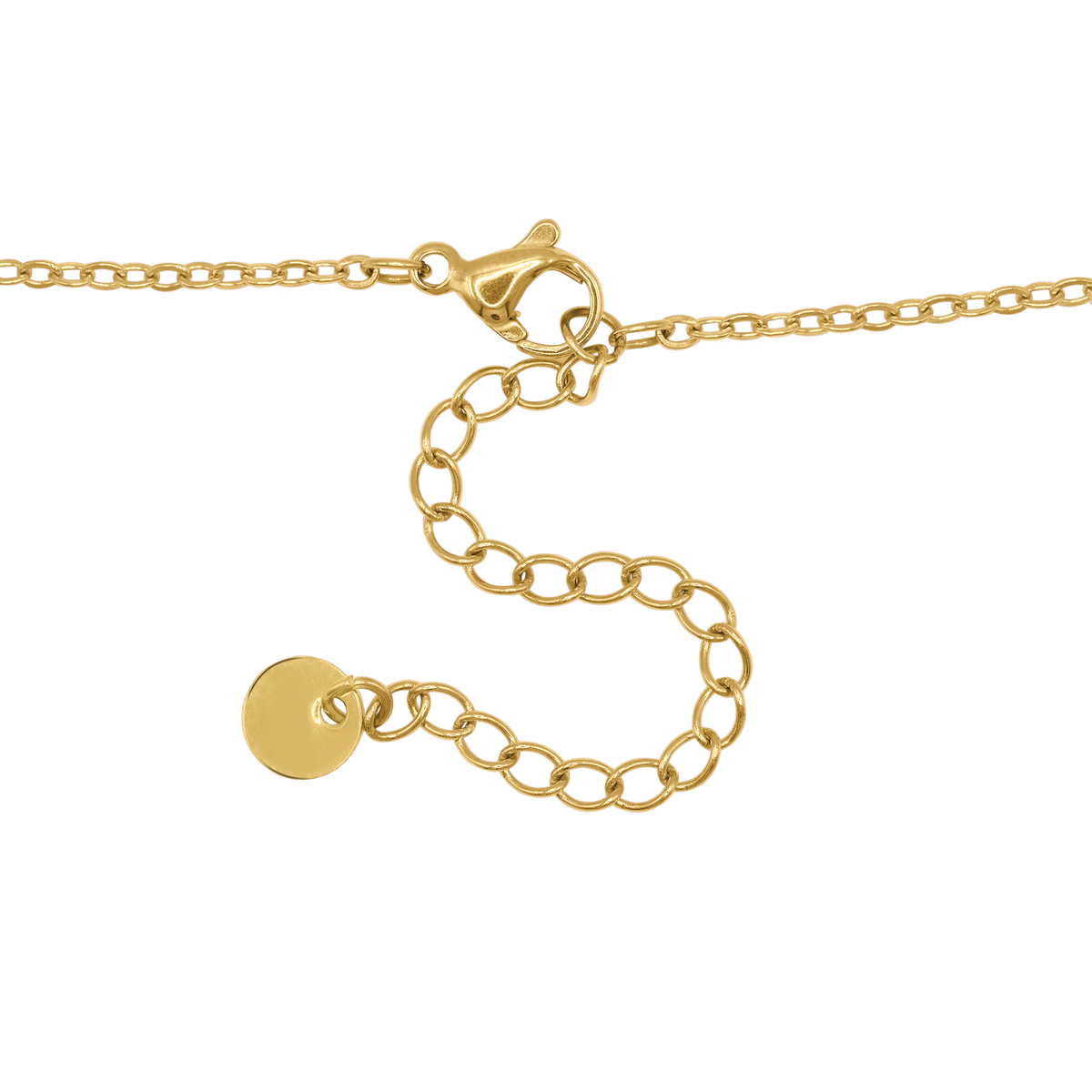 Halskette Damen Gold Nerisa in Gold, stilvoll gestylt zu einem Outfit