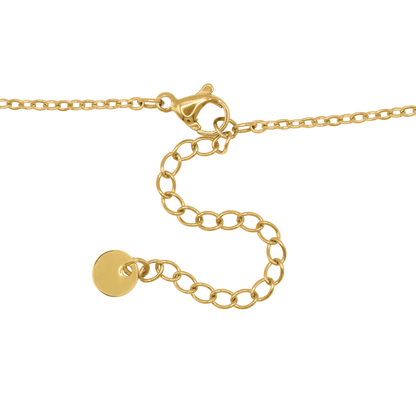 Halskette Damen Gold Nerisa in Gold, stilvoll gestylt zu einem Outfit